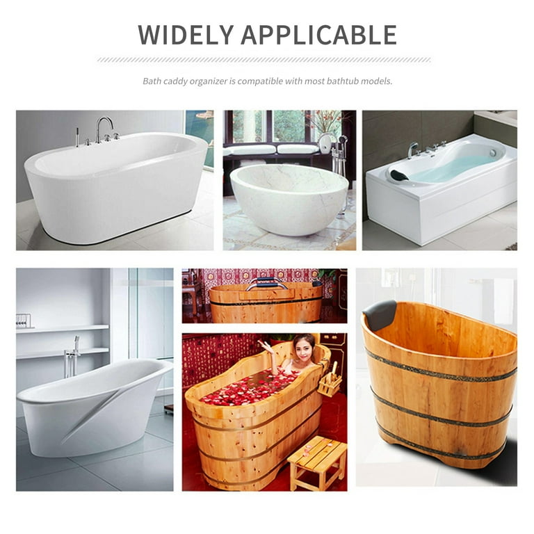 Extendable Bathtub Caddy and Organizer