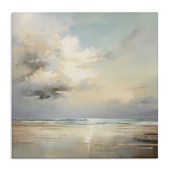 Stupell Industries Coastal Tranquil Blue Shores Canvas Art, 17 x 17, by Raymond Powers