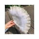 thumbnail image 1 of 1Pcs 1920 S Masquerade Fan Wedding Fans For Guests Folding Silk Fan Bridal Dancing Fan Wedding Plumage Fan Embroidered Fan Retro Hand Fan Decorative Fan Plastic Makeup Girl Lace, 1 of 5