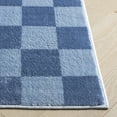 thumbnail image 4 of Safavieh Groove Ernesto Checkered Area Rug, Blue/Light Blue, 6'7" x 6'7" Square, 4 of 11