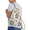 thumbnail image 3 of Bingfone Anchor With Rope Drawstrings Backpacks Bags For Men Women Gym Drawstrings Bag, 3 of 9