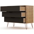 thumbnail image 4 of Manhattan Comfort Commode et Table de Chevet en Bois Naturel/gris, 4 of 11