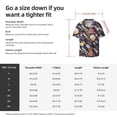 thumbnail image 5 of KLL Cartoon Space 1 Print Men's Shirt Short Sleeve Button Down Summer Cuba Beach Shirts- X-Large, 5 of 5
