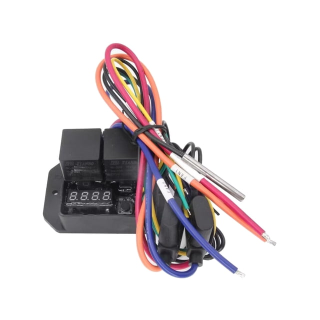 Controlador de ventilador de radiador digital Temperatura ajustable de 40 degree degreeC Accesorios de repuesto Conjunto de interruptor de ventilador Sunnimix Controlador de ventilador de radiador