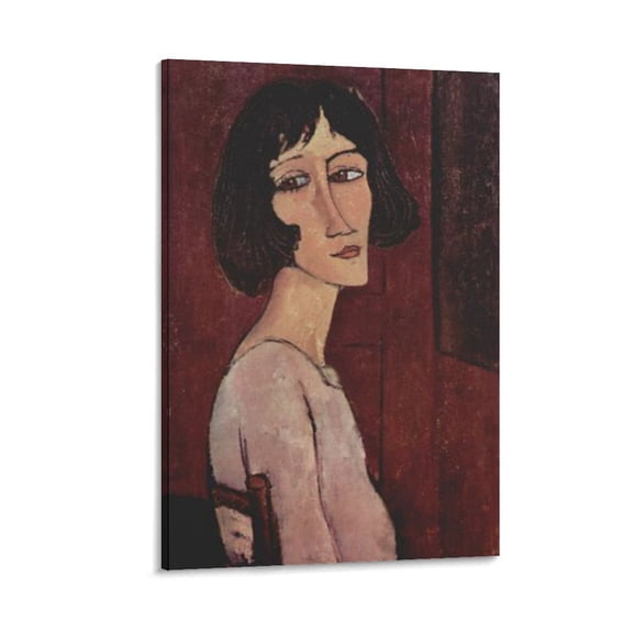 Amedeo Modigliani Print Painting Portrait of Margarita Canvas Wall Art Prints Poster Gifts Photo Picture Painting Posters Room Decor Home Decorative 16x24inch(40x60cm)