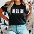 thumbnail image 2 of Ho Ho Ho Block Distressed - Women's Short Sleeve Graphic T-Shirt, 2 of 12