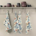 thumbnail image 2 of Nautical Lighthouse Jellyfish Tea Towels Set of 6 Watercolor Kitchen Dish Cloth with Hanging Loop, 18"x28"Lint-Free Absorbent Towel for Kitchen Drying Wiping and Cleaning, 2 of 7