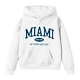 thumbnail image 3 of WOYY Little Girls Hoodie Miami Print Hooded Sweatshirt Casual Active Hoodies, Sizes 5-6, 3 of 3