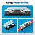 thumbnail image 3 of ANL Fuse Holder, 300Amp Fuse with 0/2/4 Gauge AWG Inline Anl Fuse Holder for Cars Trucks Boats for C, 3 of 5