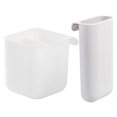thumbnail image 1 of Creative Pen Holder for Office Use White Plastic Desk Organizer with Save Space Design Fits Monitor Bottom 2pcs, 1 of 8