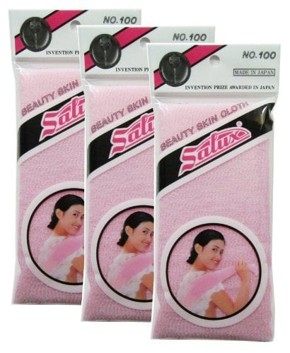 Details about   Salux Nylon Wash Cloth Towel Japanese Exfoliating Beauty Skin Bath Body Shower 