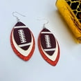 thumbnail image 6 of Football Mom Earrings - Red & White Football Fan Accessories - Football Jewelry (Red & White), 6 of 9