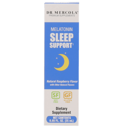 Dr. Mercola Melatonin Sleep Support Spray, Natural Raspberry, 25 mL