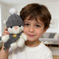 thumbnail image 2 of Fokuz Knitted Hat Bunny Soft Huggable Rabbit With Hat Heartwarming For Easter Birthdays Or Just Because, 2 of 6