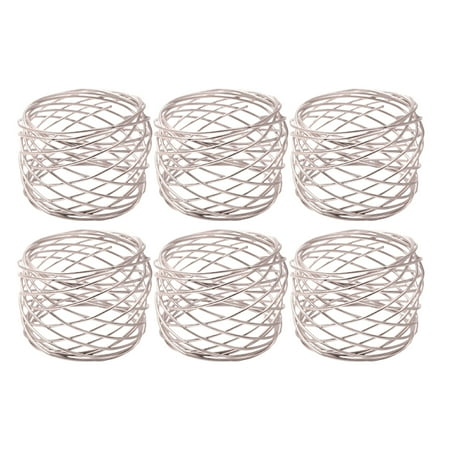 

6Pcs Napkin Rings Serviette Napkin Holder Rings for Party Holiday Decoration