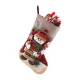 thumbnail image 4 of Medias navideñas prácticas para decorar fiestas, calcetín navideño para chimenea, hogar y cama. Muñeco de nieve, 4 of 9