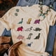 thumbnail image 3 of Camisetas de dinosaurios, ropa de calle para mujer, top de cómic manga, ropa de diseñador para niña, 3 of 5