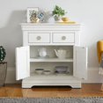 thumbnail image 4 of CNKOO 8-Piece Rattan Furniture Button  White Circular Drawer Handle  Used For Wardrobes  Dressing Cabinet With Screws, 4 of 5