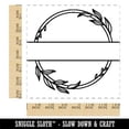 thumbnail image 2 of Delicate Laurel Split Wreath for Name Monogram Square Rubber Stamp Stamping Scrapbooking Crafting - Medium 1.75in, 2 of 7