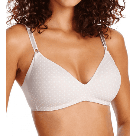 

WARNER S Butterscotch Pin Dot No Side Effects T-shirt Bra US 36C UK 36C NWOT