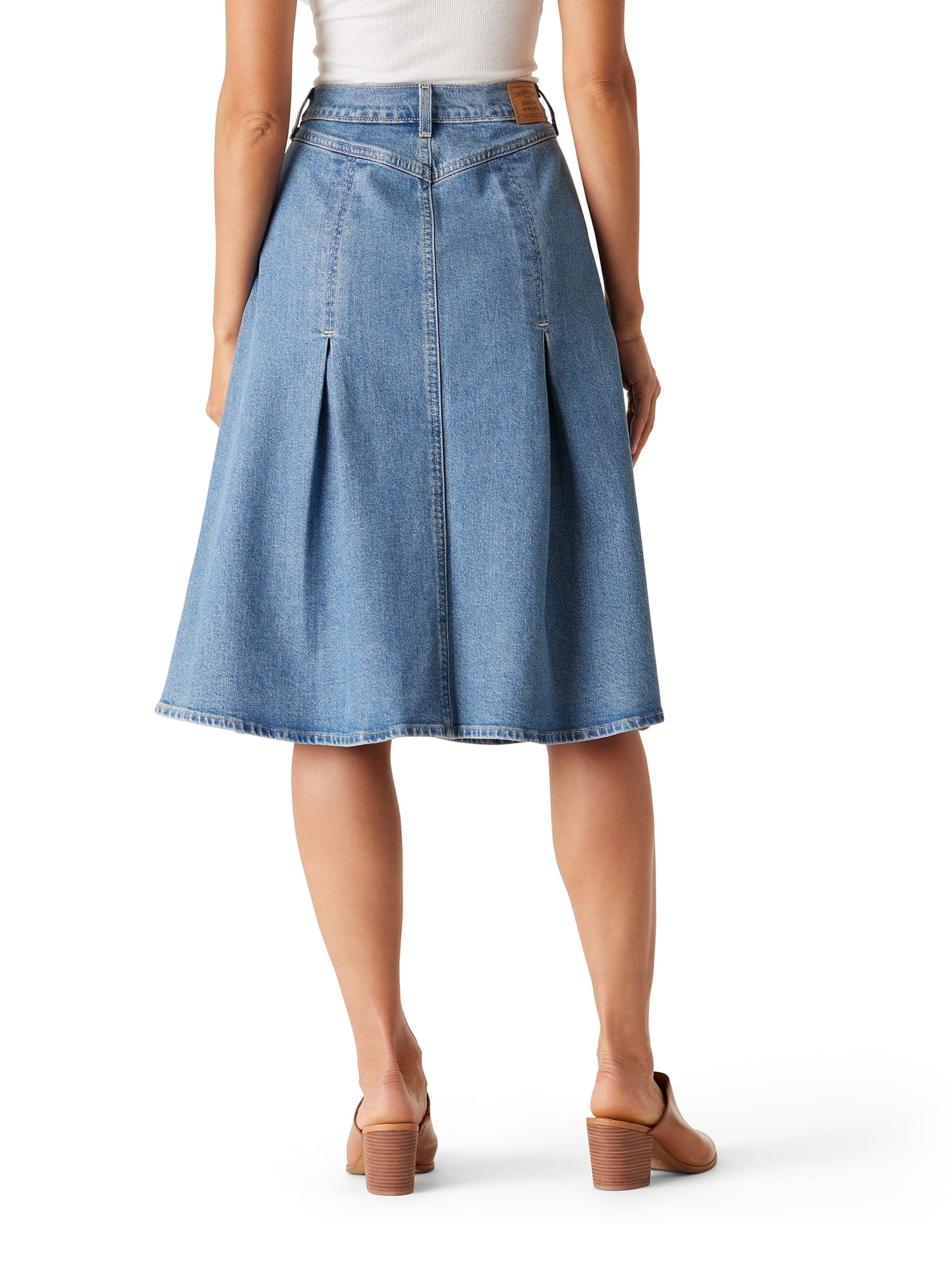 Levi Strauss Signature Women's and Women's Plus Vintage Pleated Skirt, Sizes 0-26