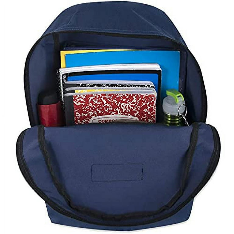 17L Classic Solid Color Backpack 20 Piece School Supply Kit Containing 1  Notebook, 1 Folder, 3 Pencils, 3 Pens, 1 Sharpener, 2 Erasers, 1 Box of  Crayons, 1 Glue Stick, 1 Ruler u0026 More in Blue - Walmart.com