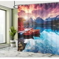 thumbnail image 5 of Ambesonne Mountain Shower Curtain, South Asia Romantic, 69"Wx75"L, Multicolor, 5 of 5
