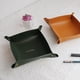 thumbnail image 5 of Caja de almacenamiento de llaves de entrada de sala de estar Caja de almacenamiento de cosméticos de escritorio de cuero Bandeja de estilo europeo para artículos diversos, 5 of 6
