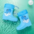 thumbnail image 4 of RTKFRFLM Kids Waterproof Rain Boots Lightweight -on Outdoor Mud Shoes Sky Blue 18-24 Months, 4 of 4