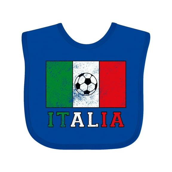 Inktastic Italian Soccer Boys or Girls Baby Bib