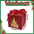 thumbnail image 3 of Christmas DecorGift Wrapping PaperRed And Gold Foil Christmas Tree Candy Box – Elegant Square PackagingChristmas git box, 3 of 9