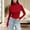 1-Red, variant on WCJM Women's Long Sleeve T-Shirt Women's High Neck Regular Long Sleeve Crewneck T Shirt Long Sleeve T Shirt Women Loose Fit Crew Neck