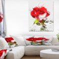 thumbnail image 1 of Hand drawn Watercolor Rose Flower - Floral Canvas Art Print, 1 of 3