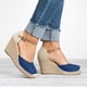 thumbnail image 5 of Sandalias de verano con hebilla de tacón alto y cuña, cómodas y transpirables, sandalias de mujer, 5 of 5