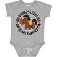 thumbnail image 3 of Inktastic My Gramps Loves Me Childs Horse Boys or Girls Baby Bodysuit, 3 of 5
