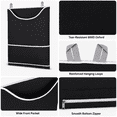 thumbnail image 2 of Kabuer Hanging Laundry Hamper Bag, Door Hanging Hamper for Convenient Laundry Storage, Black, 2 of 6