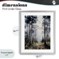 thumbnail image 4 of Stupell Industries Farmhouse Cold Woods Birch Forest Gray Framed Print Under Glass, 13 x 16, by Franklyn Gregory, 4 of 8