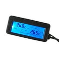 thumbnail image 2 of 12V Car Lcd Digital Display Thermometer Inside Outside Temperature Gauge Meter with 1.5M Cable Household Thermometers Blue, 2 of 9