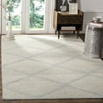 thumbnail image 3 of SAFAVIEH Montauk Bailey Geometric Cotton Area Rug, Light Blue, 6' x 6' Square, 3 of 9