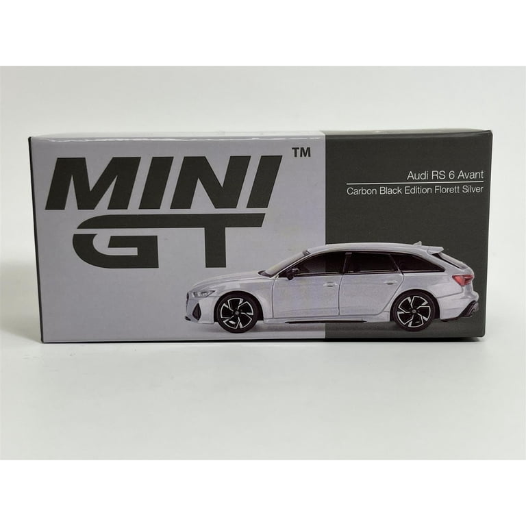 Audi RS 6 Avant Carbon Black Edition Florett Silver RHD 1:64