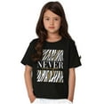thumbnail image 4 of Never Enough Zebra Animal Print Crewneck T Shirts Boy Girl Teen Brisco Brands S, 4 of 5