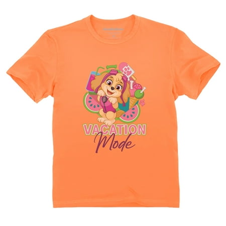 

Paw Patrol Shirt Toddler Summer Outfits for Girls Toddler Kids T-Shirt Girls Summer Papaya 2T