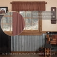 thumbnail image 2 of VHC Brands Patriotic Patch Plaid Valance 16x72 Country Curtain, Deep Red, 2 of 4