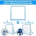 thumbnail image 6 of Rugerasy 4x4 FT Portable Soccer Goal,Backyard Soccer Net and Frame,Foldable Pop Up Soccer Nets Training Equipment Suitable,Practice Training Goals with Carry Bag,Blue, 6 of 6