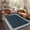 Navy, variant on HIWEAVER Yellow 2' x 6' Easy Jute Runner for Kitchen Non Slip Stain Resistant Scalloped Indoor Outdoor Throw Carpet Non Shedding Modern Geometric Mat for Hallway Outdoor Patio Rug