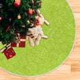 thumbnail image 5 of FMSHPON Green Easter Eggs Xmas Christmas Tree Skirt Stand Mat for Holiday Party Decoration Indoor Outdoor 48 inches, 5 of 6