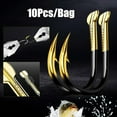 thumbnail image 3 of SPRING PARK 10Pcs Iron Barbed Outdoor Fishing Hooks Bait Holder Fish Tackle Accessories, 3 of 7