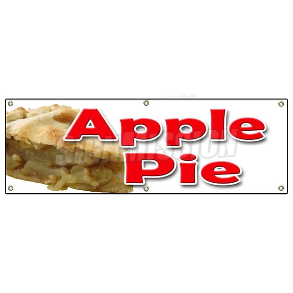 72" APPLE PIE BANNER SIGN baker sweets crust dutch cobbler home made fresh