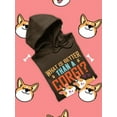 thumbnail image 3 of Better Than A Corgi? Two Corgis! Hoodie Women -Image by Shutterstock, Female x-Large, 3 of 4