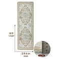 thumbnail image 5 of Sonoro Kate 2.5x8 Area Rugs for Living Room Bedroom, Non Slip Boho Machine Washable Indoor Floor Carpet, Cream, 5 of 7